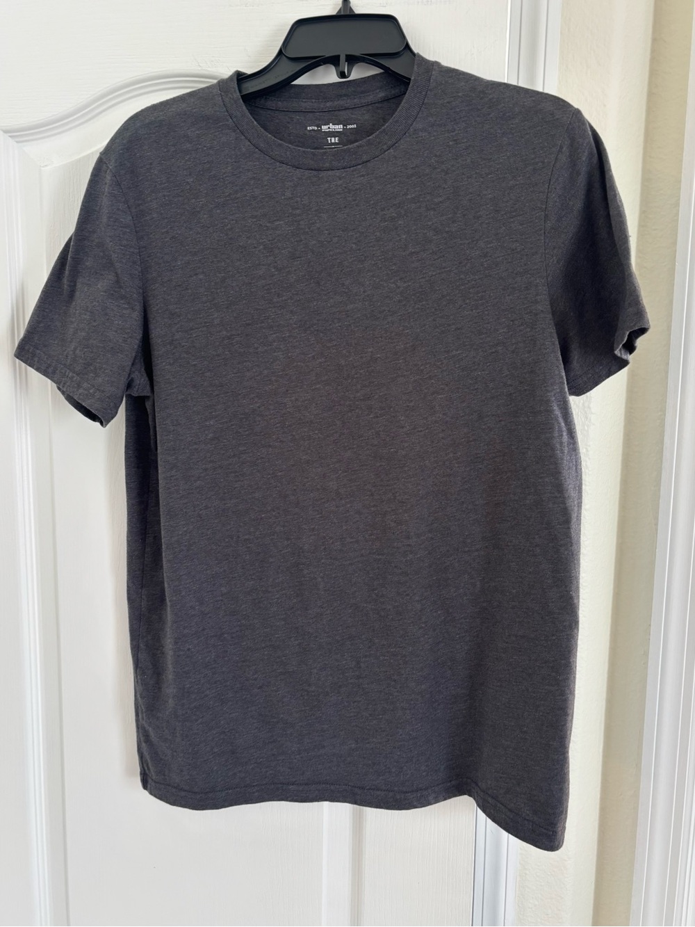 urban pipeline Men's Dark Heather Crew Neck Tee - Charcoal Gray